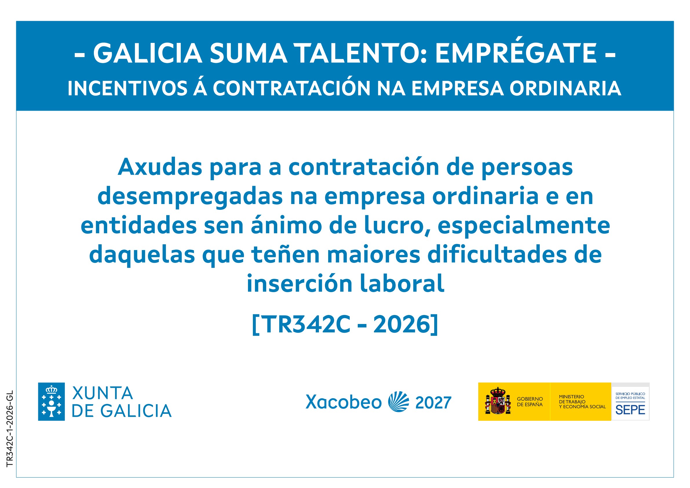 Cartel informativo de subvenciones